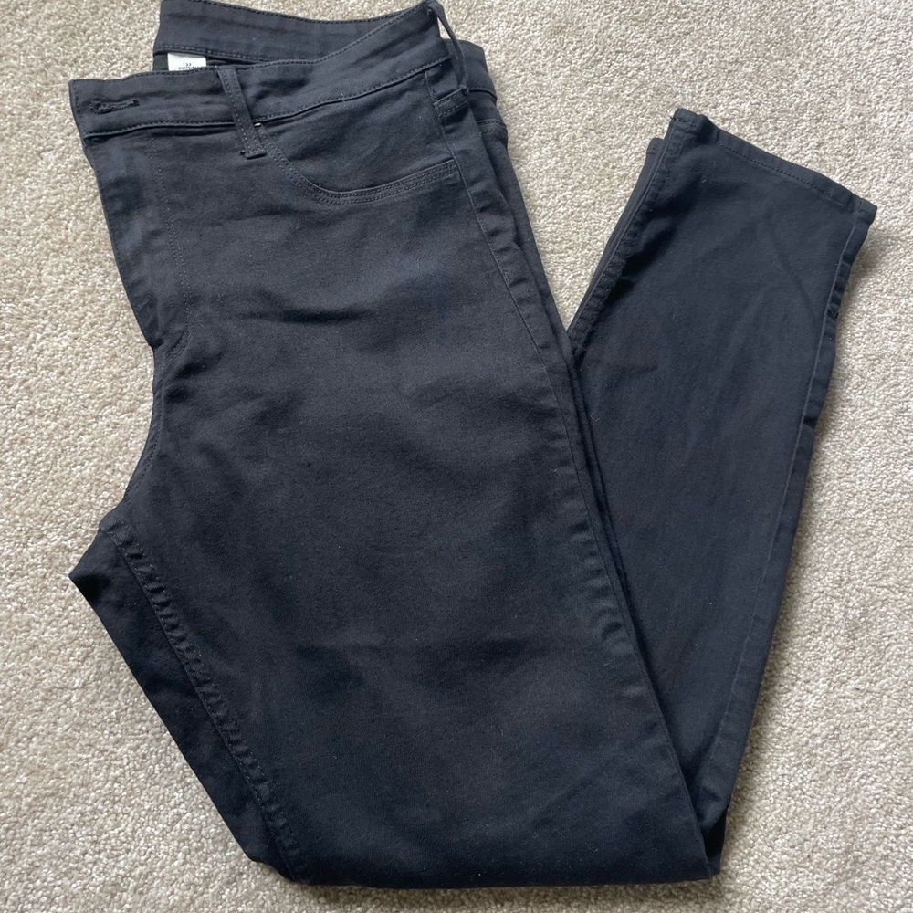 H&M skinny ankle black womens jeans size 33